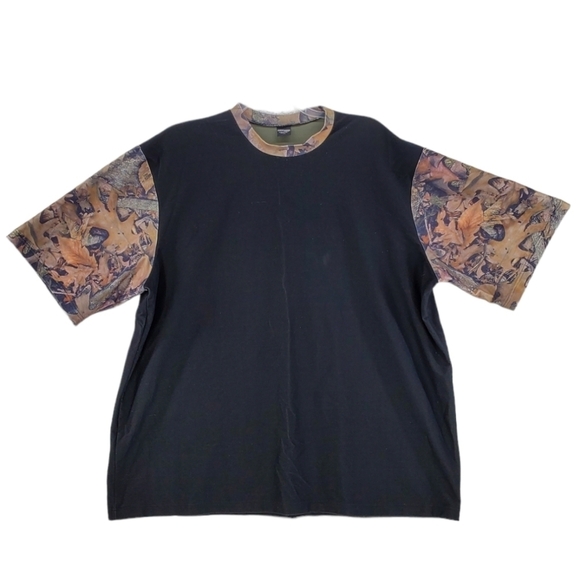 True Timber Black Hunting Shirt Camo Sleeves VTG Mens 2XL Lot of 3 USA Made S/S - Picture 2 of 13